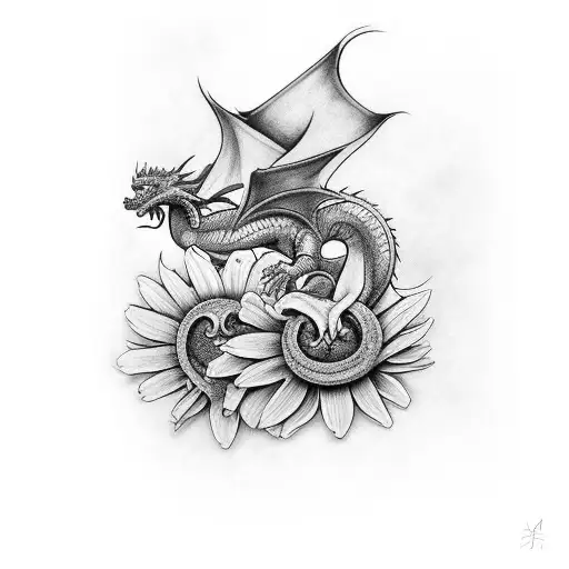 Dragon With Daisy