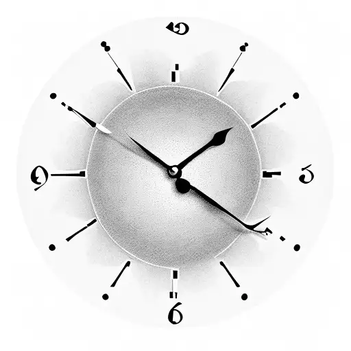 Clock With Hour Glass