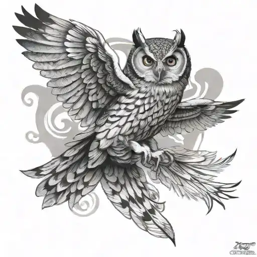 Owl Flying
