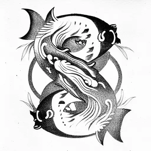 Koi Fish Yin Yang