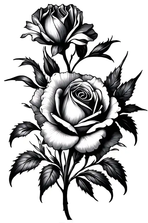 Flowers Iris Rose Mandala