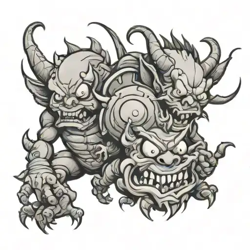 Cartoonish Demons Crawling Out Adhd