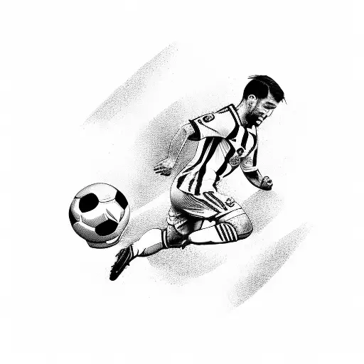 Soccer Player With Jersey Number 22 Juggling The Ball With Their Feet