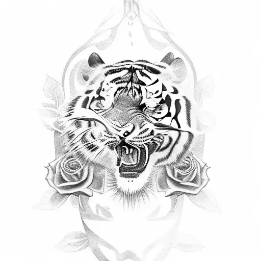 Tiger & Roses