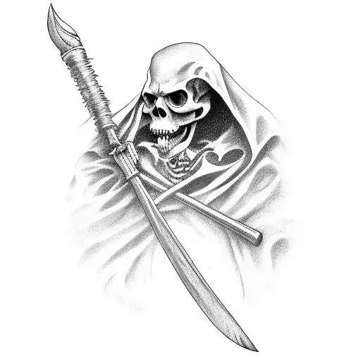 Grim Reaper With Scythe