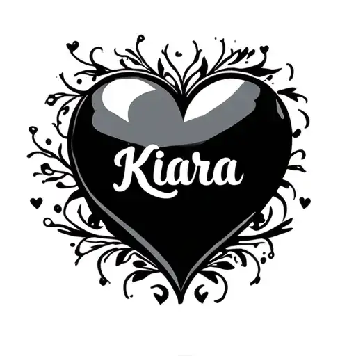 Love Heart With The Name Kiara