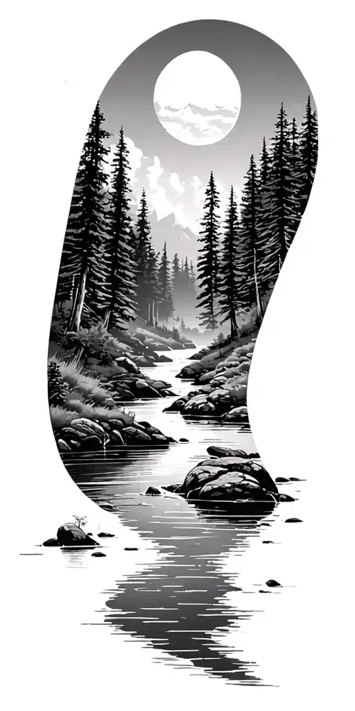 Forest River Landscape