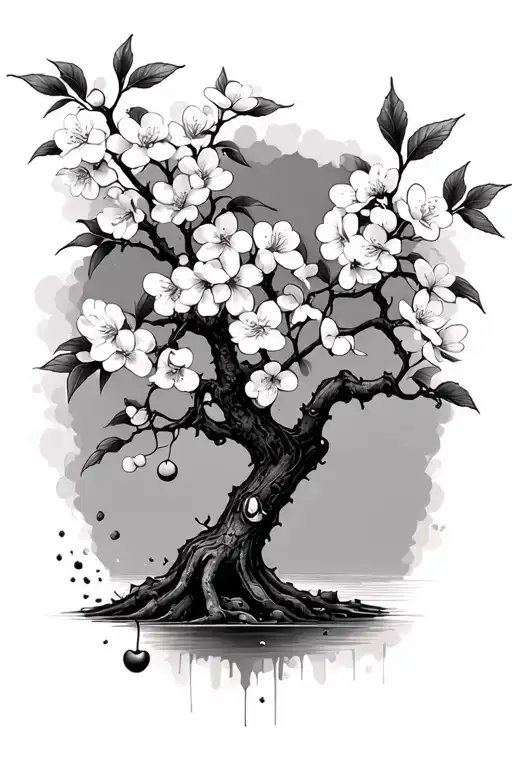 Coffee Cherry Blossom Tree