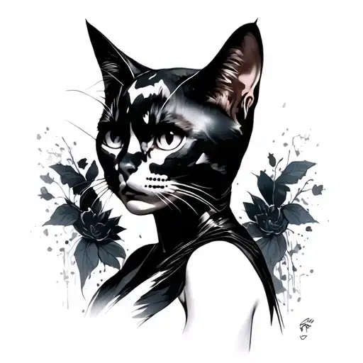 Cat Woman Shadow We Wear