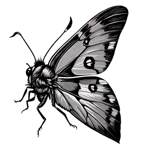 Moth With Light Source