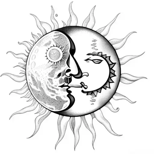 Sun And Moon In A Crystal Ball