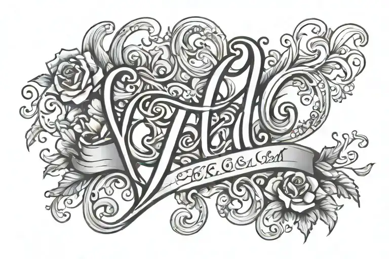 Love Family With Initials K C L