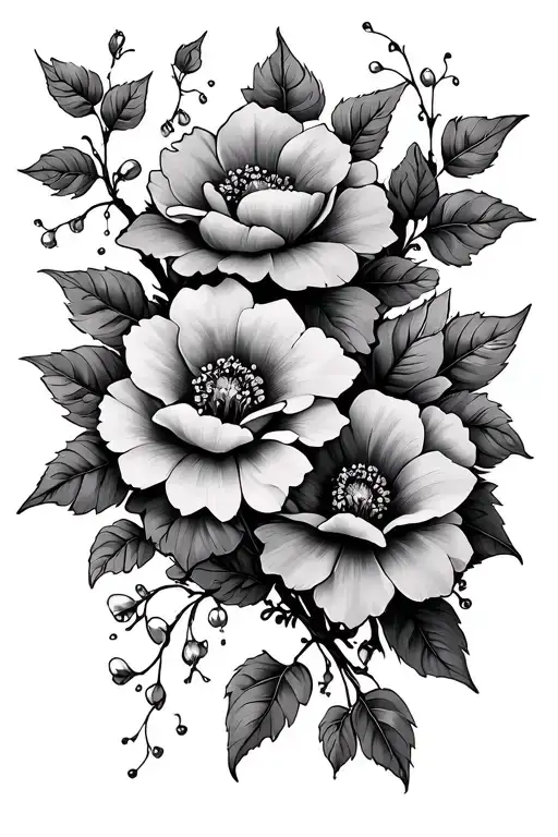 Flowers On Vine Sleeve