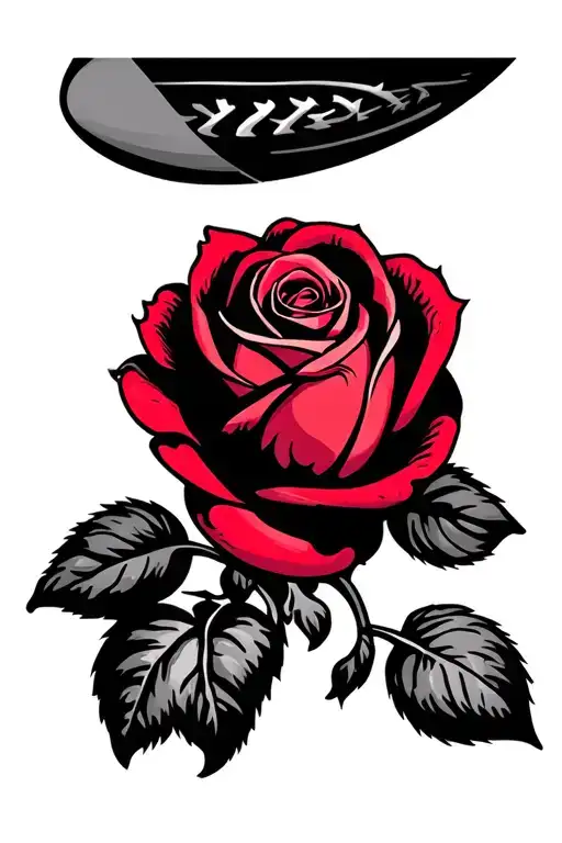 A Rugby Ball Wearred By A Rose