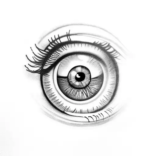 Eye With Clock Reflection