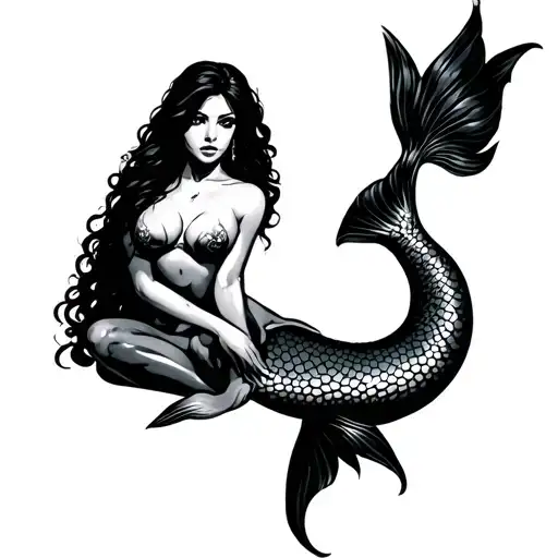 Wu Tang Clan Mermaid Sitting