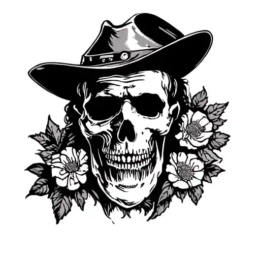 Old Western Style Tattoo Black And White 1800S Style Rustic