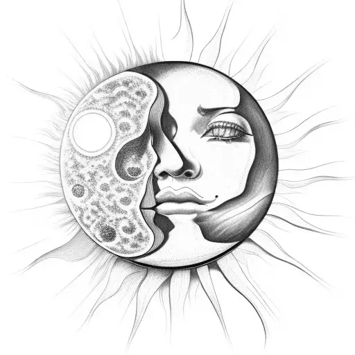 Sun And Moon In A Crystal Ball