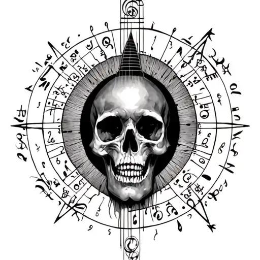 A Tattoo That Mixes Music And Astrologi