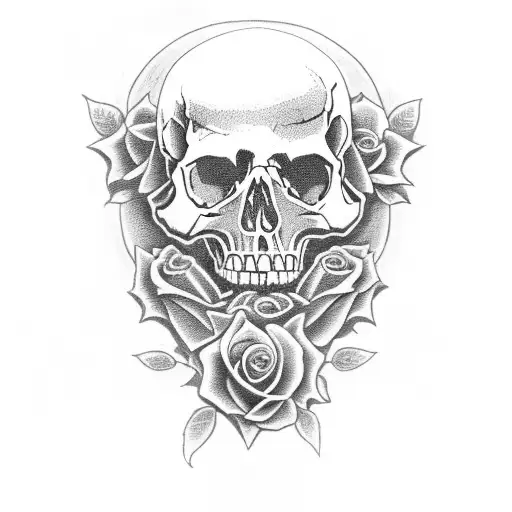 Skull And Roses