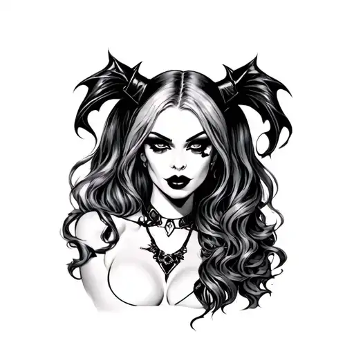 Sexy Harley Quinn Demon Woman Sexy