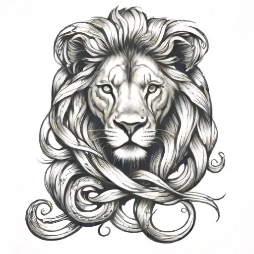 Lion Infinity Symbol