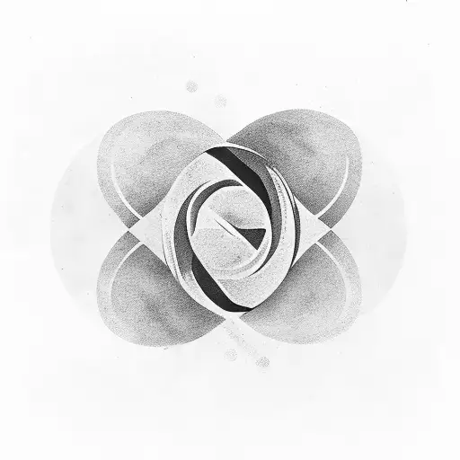 Yin And Yang Symbol With A Minimalist Design