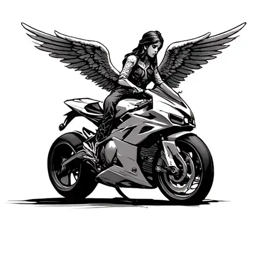 Angel On Sportbike