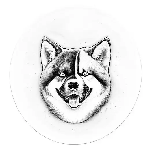 Design A Tattoo Showcasing Your Akita Playing A Sport You Love