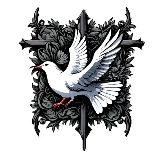 Cross With Dove