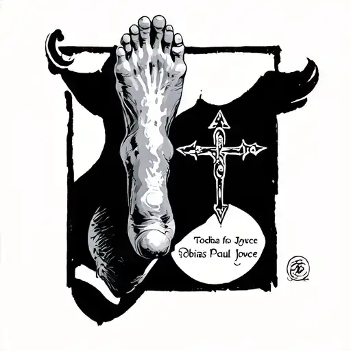 Script With Tobias Paul Joyce With Room For His Feet And A Miracle Symbol