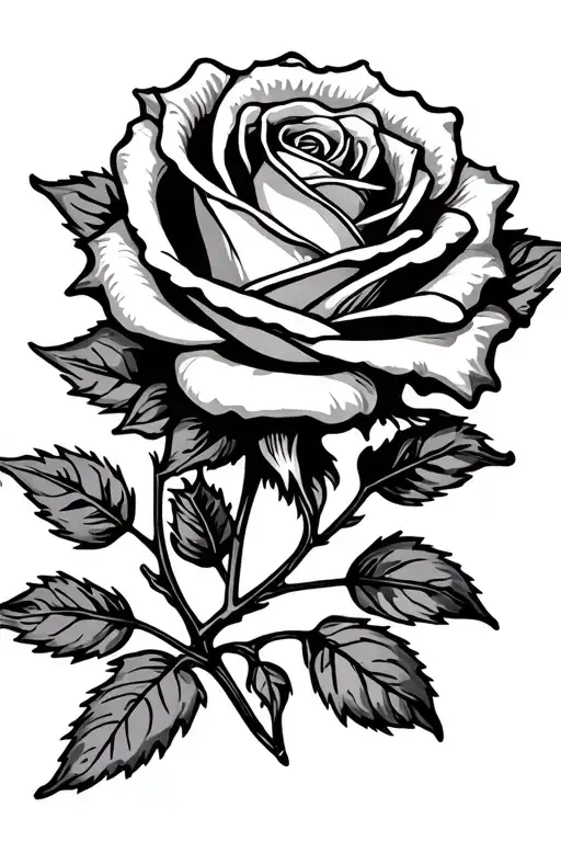 Rose With The Name Emilia As The Stem