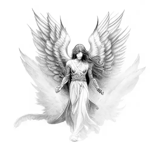 Male Angel With One Wing
