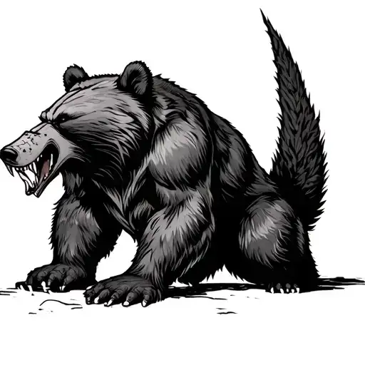 Growling Warrior Bear