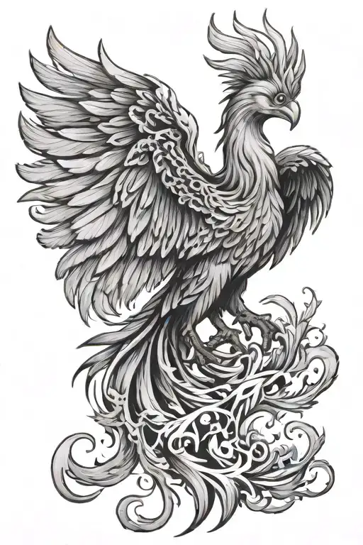 Phoenix Rising From The Ashes