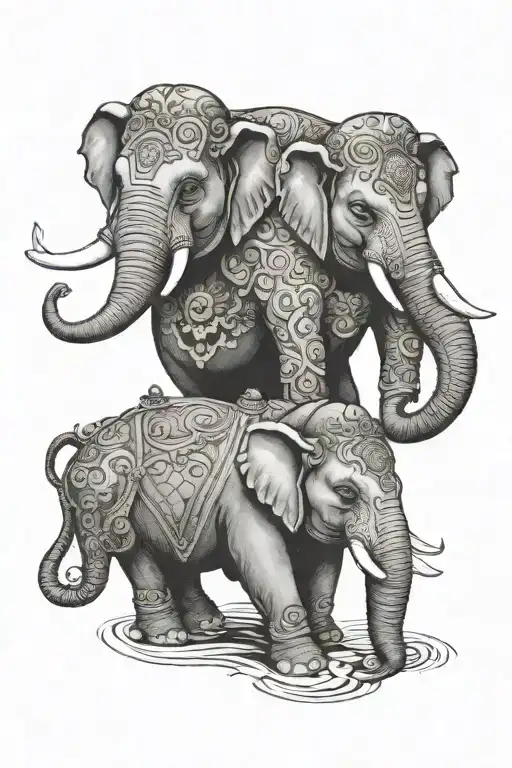 Thai Three Headed Elephant