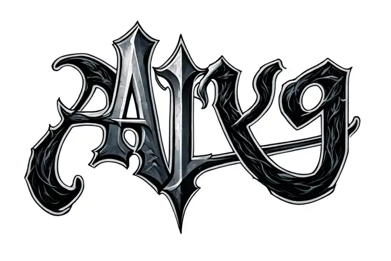 The Name Arya Written With Arya Starks Sword