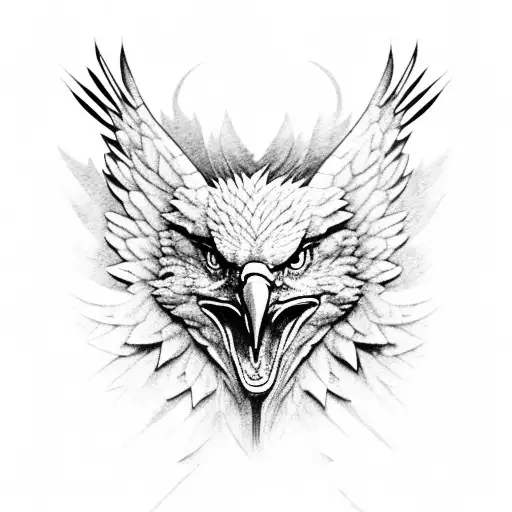 Fierce American Eagle Landing