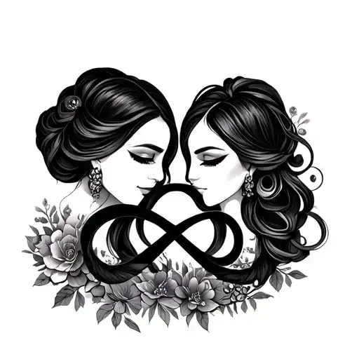 Rani And Nira Make Infinity Symbol