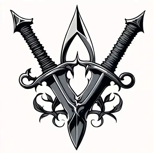 Simple Easy Design Easy Twin Daggers Different Types
