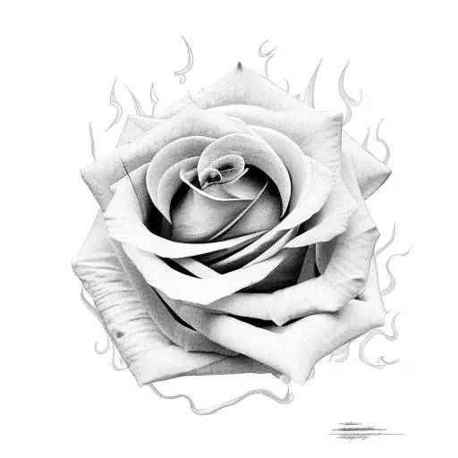 Rose With Fire