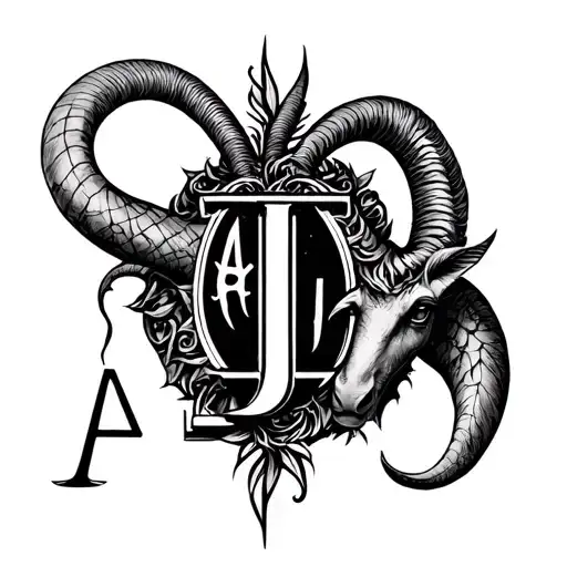 Libra And Capricorn With Letter A And J