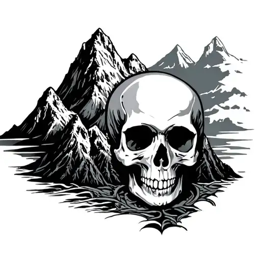 Skull And Mountain