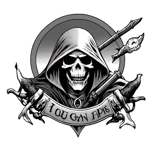 Grim Reaper Tattoo For Brothers