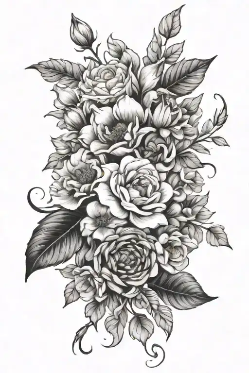 Flower Bouquet September July December Birth Flower