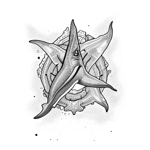 Forarm Shark Starfish Blowfist Reef