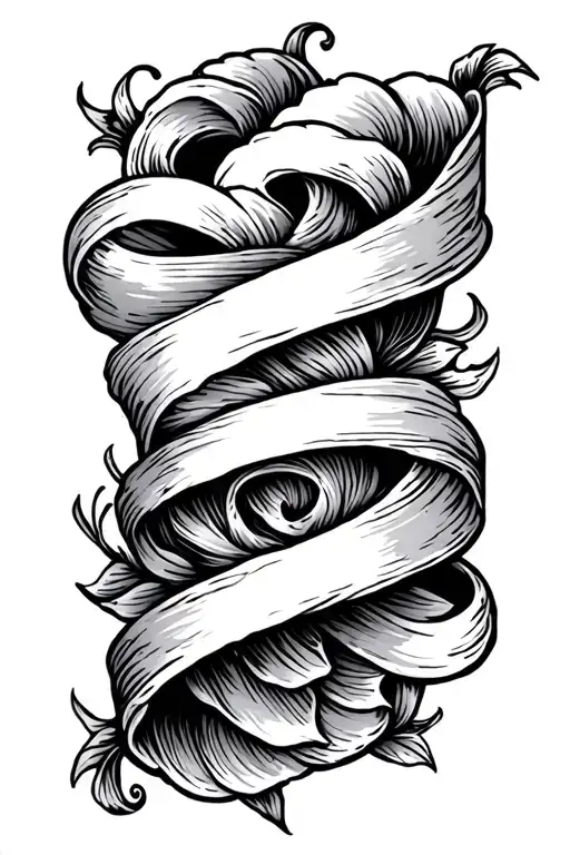 Scroll Wrapped Length Wise