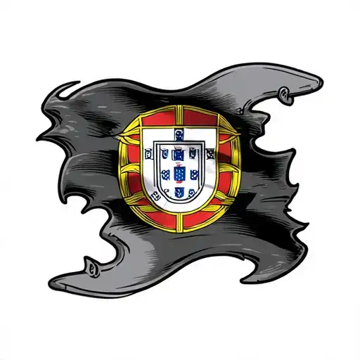 Airplane Portugal Flag