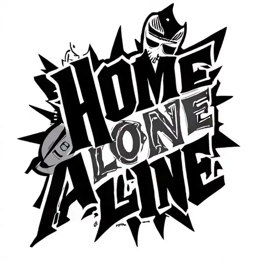 Film The Mask And Rasta Rocket And Home Alone Lettering