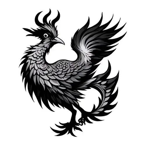 Phoenix And Sankofa Bird